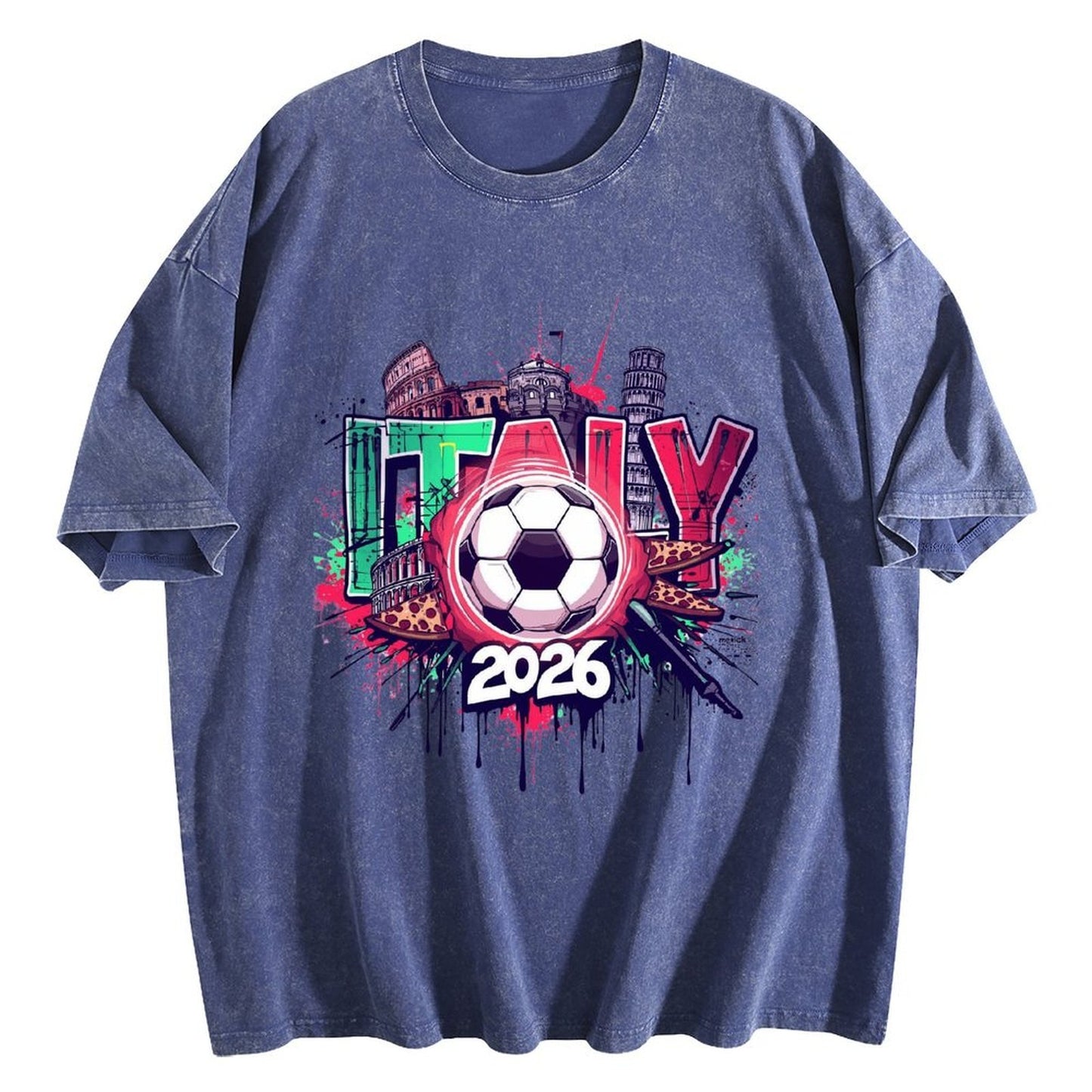 2026 World Cup Cotton T-Shirt Italy