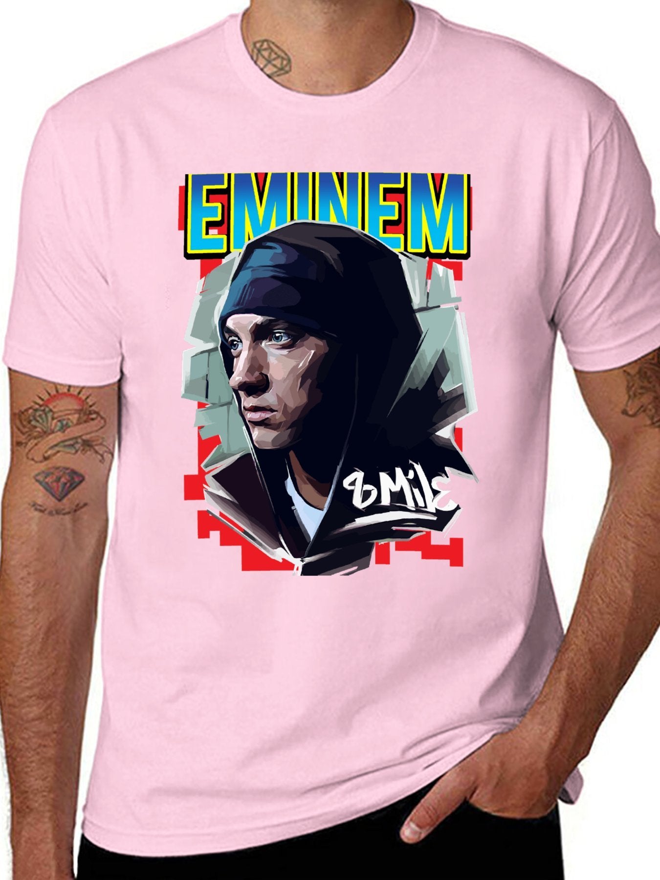 Music Unisex Cotton T-Shirt with Front Heat Transfer Print Xbbxy8z1lc3v