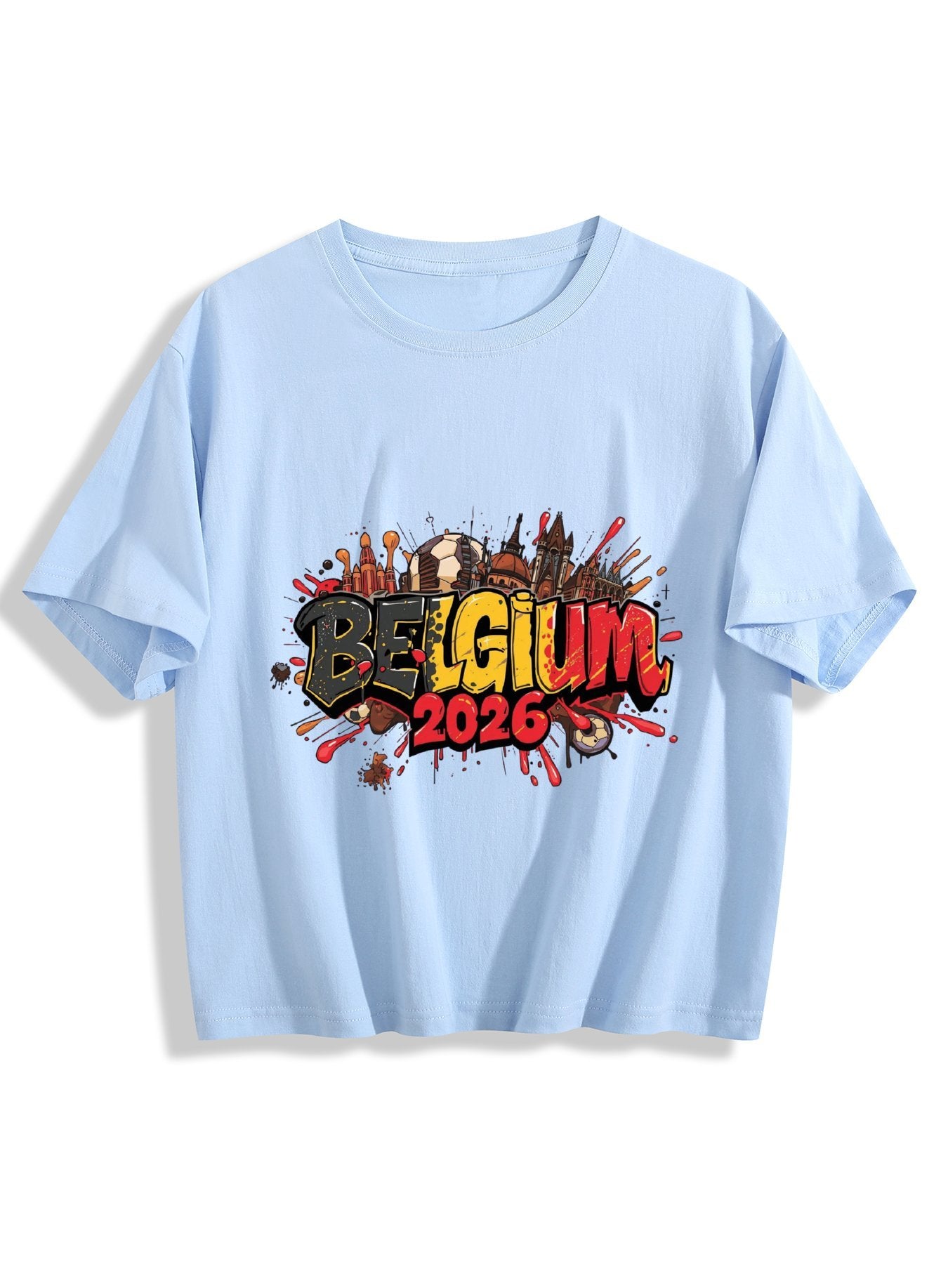 World Cup 2026 Women's Crop Top T-Shirt Belgium