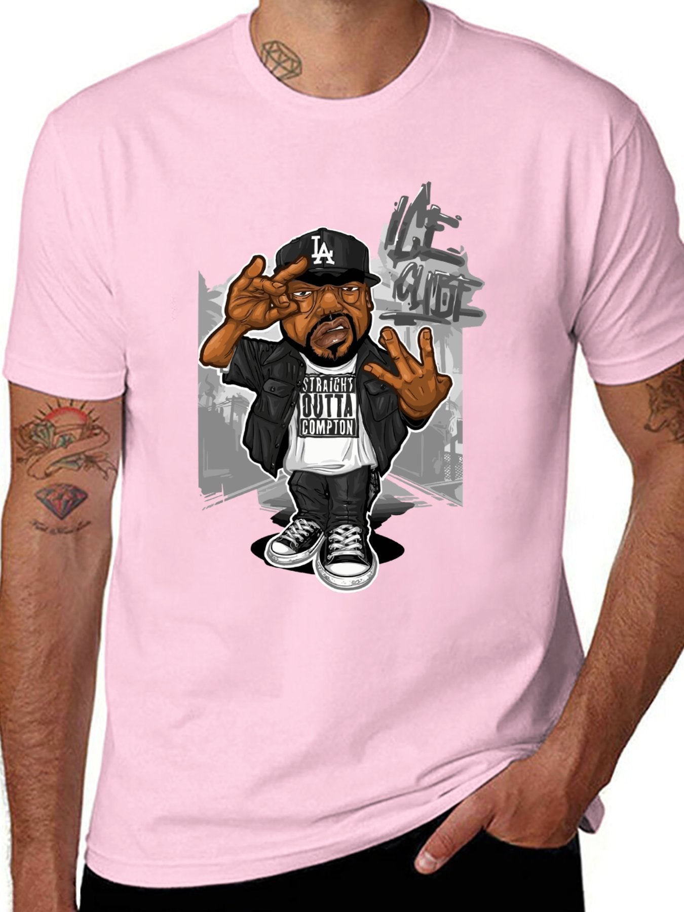 Music Unisex Cotton T-Shirt with Front Heat Transfer Print Xbbxy2c3evwc