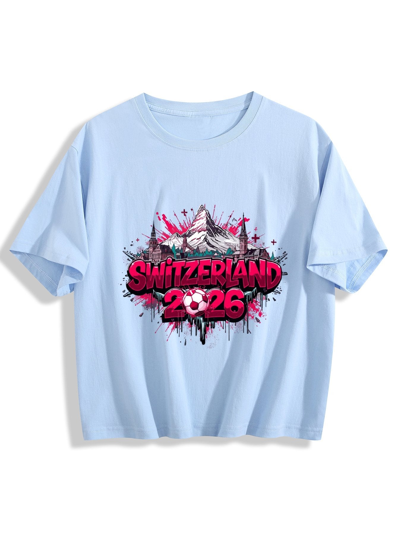 World Cup 2026 Women's Crop Top T-Shirt Swizzerland