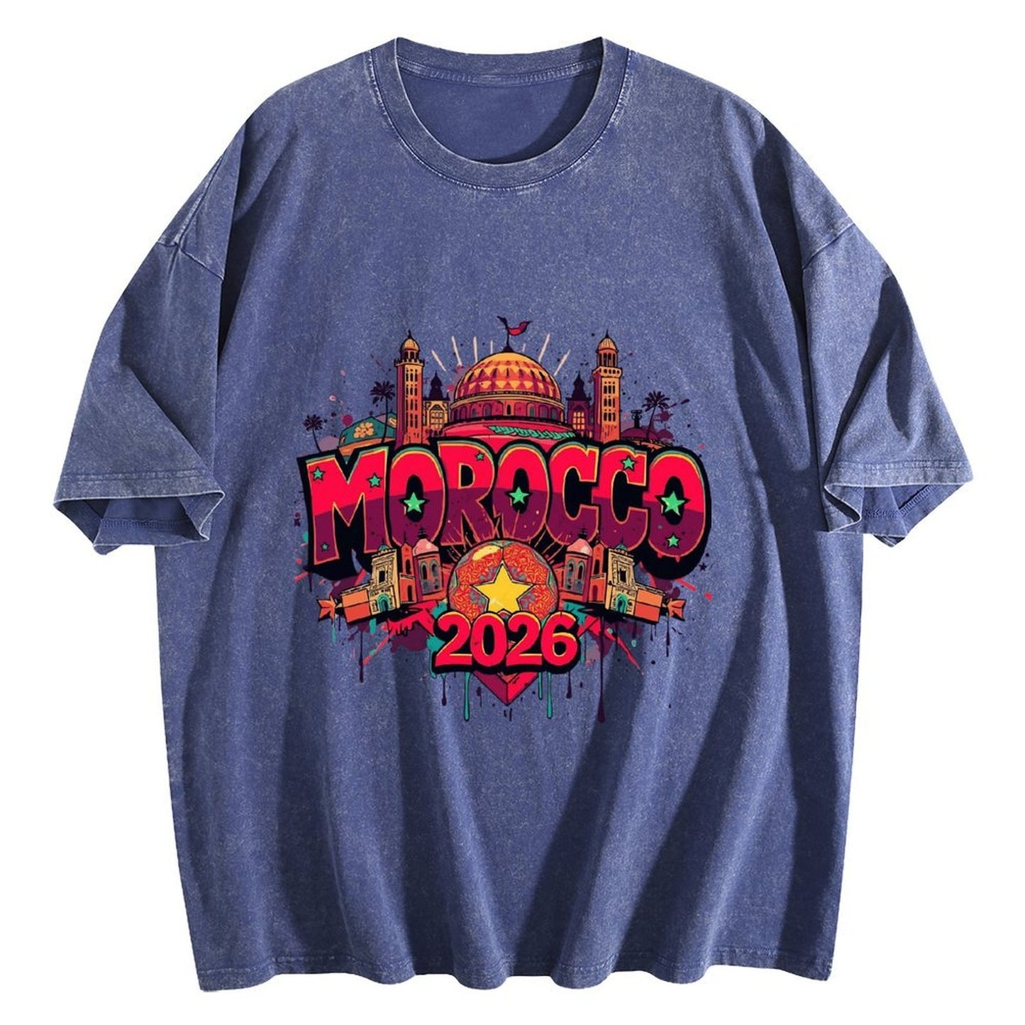 2026 World Cup Cotton T-Shirt Morocco