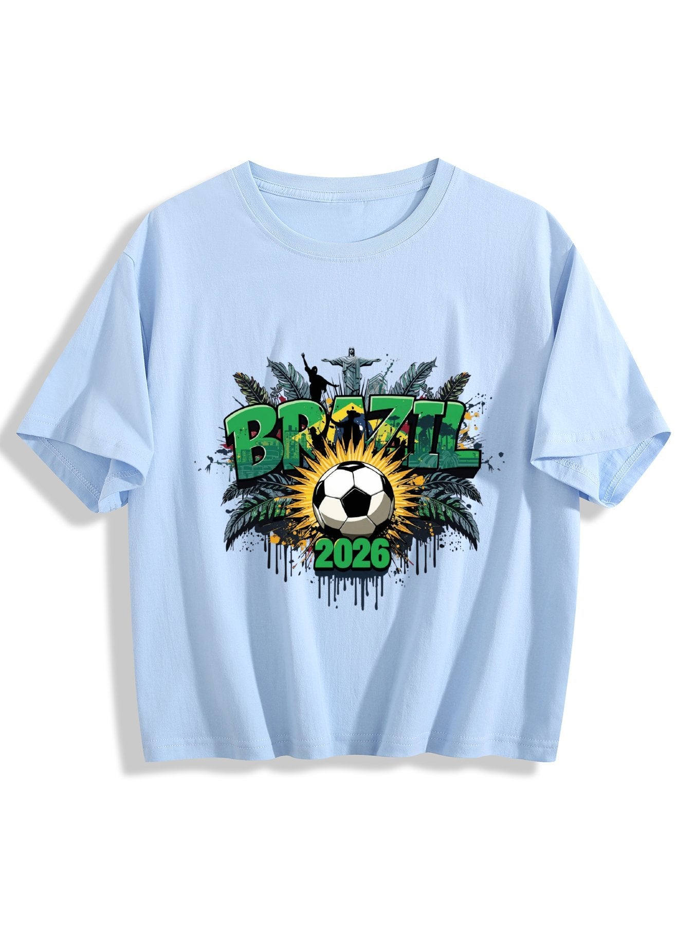 World Cup 2026 Women's Crop Top T-Shirt Brazil