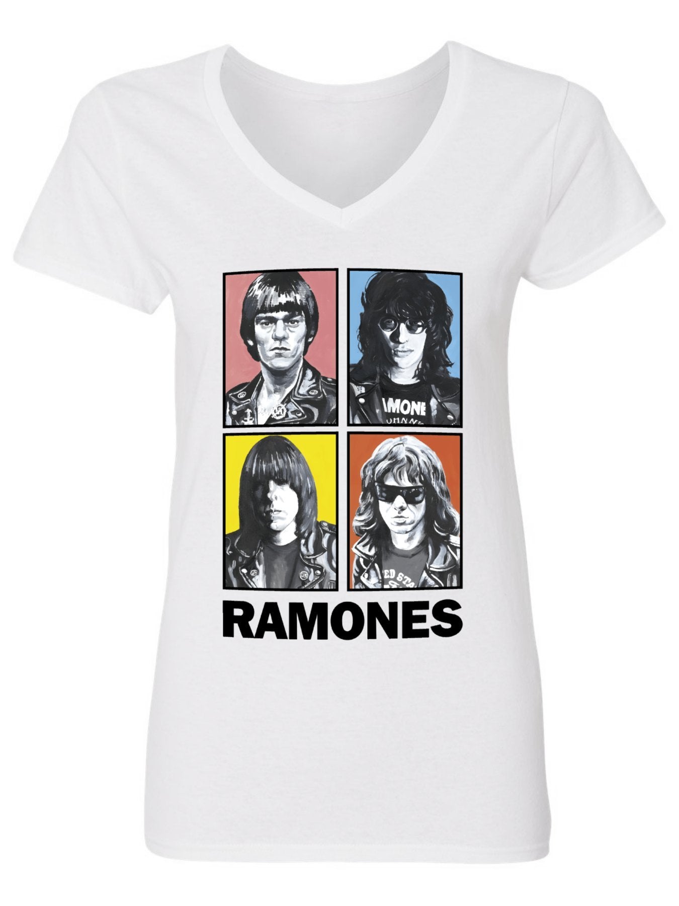 V-neck Women's Cotton T-shirt ROMONES3
