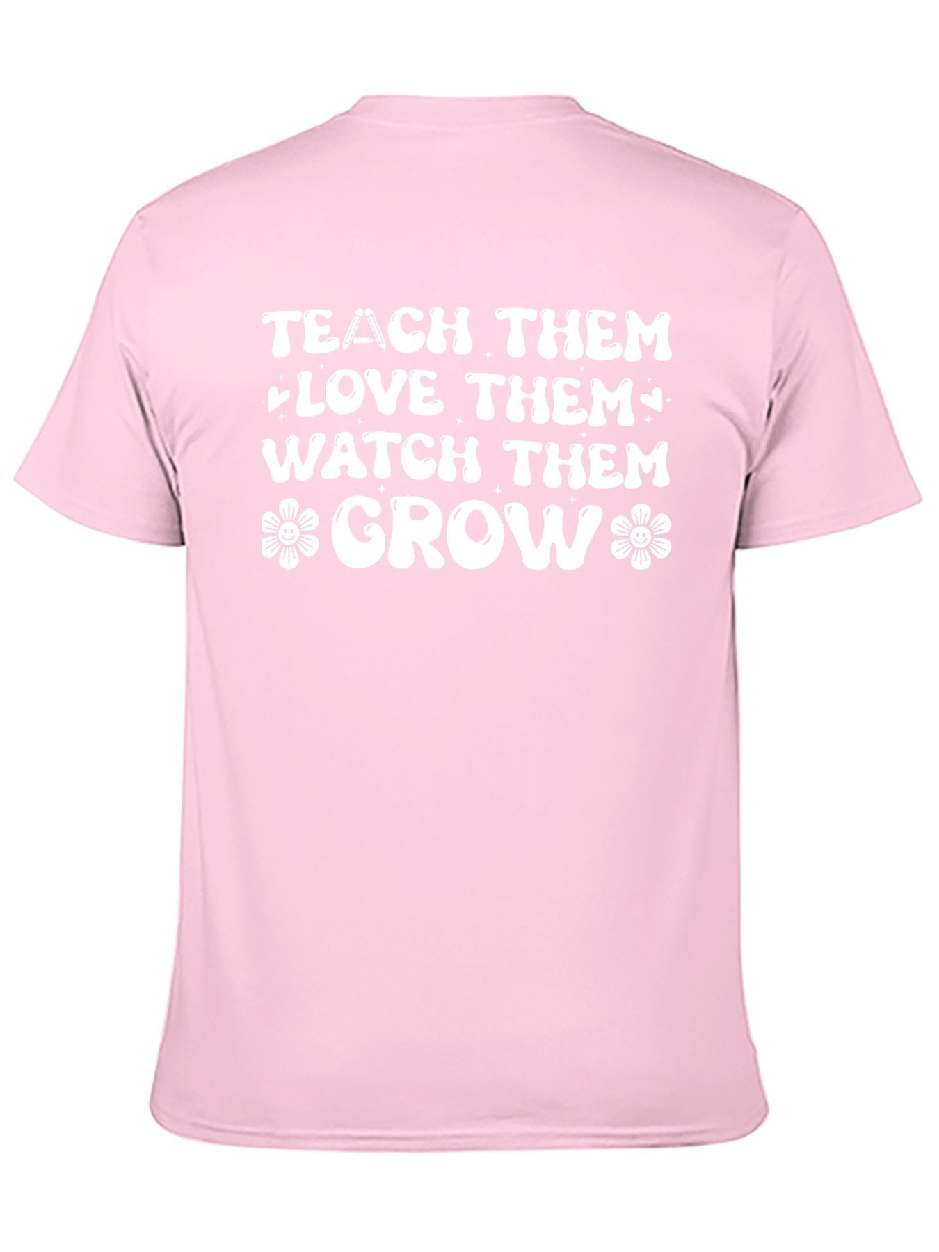 Unisex Cotton T-Shirt with Back Heat Transfer Printxb4432tecuqp