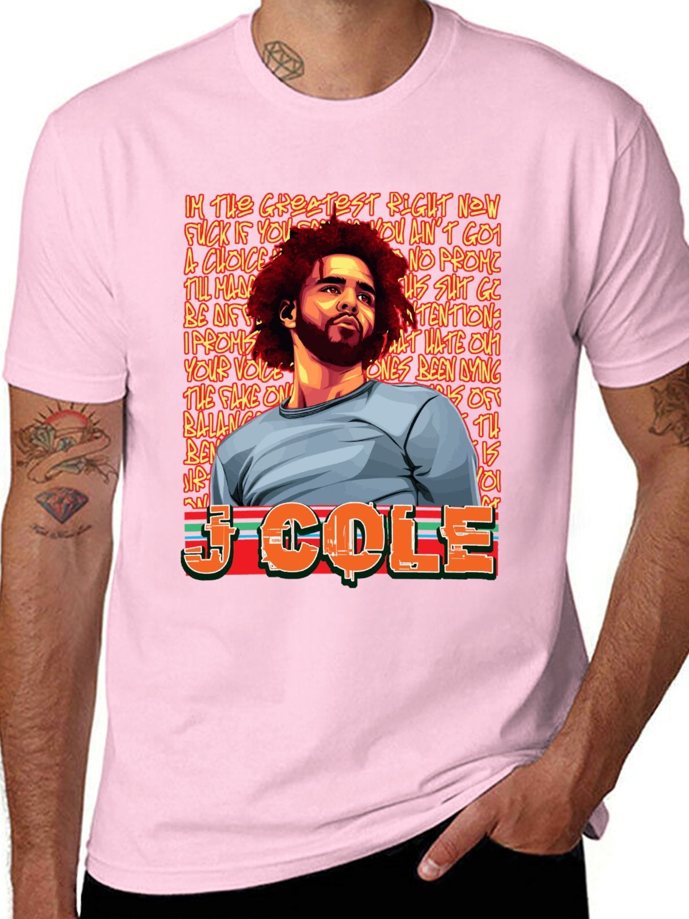 Music Unisex Cotton T-Shirt with Front Heat Transfer Print Xbbxy8gh6cvm