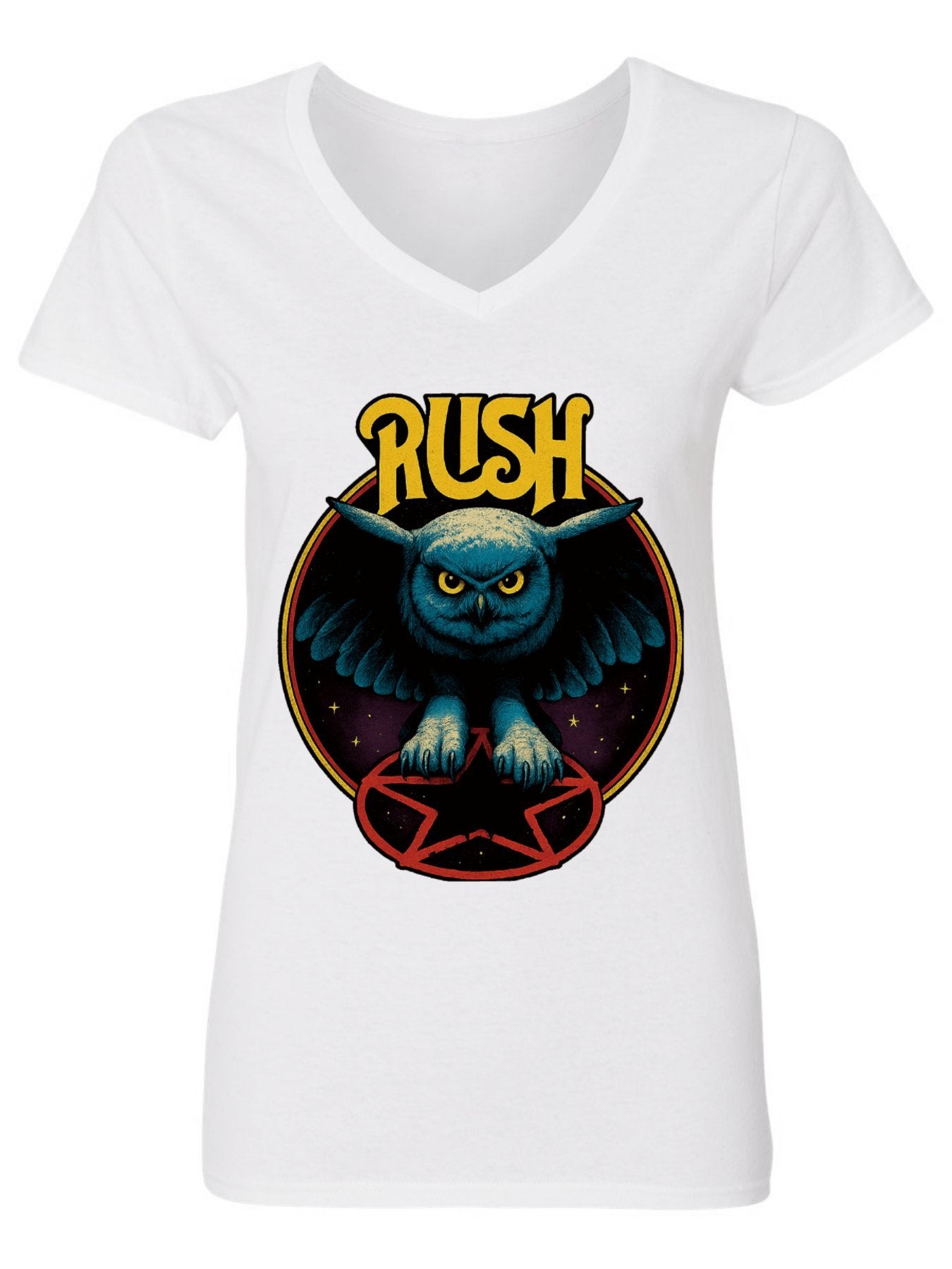 V-neck Women's Cotton T-shirt Rush2