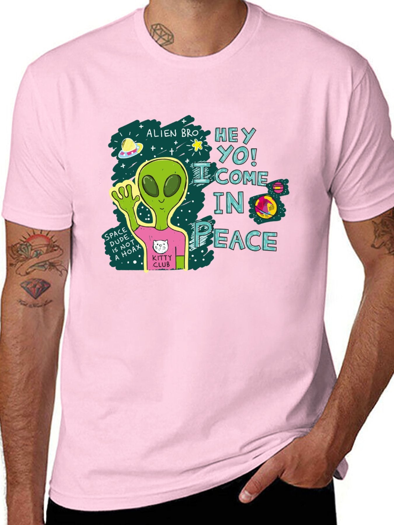 Funny Animals Unisex Cotton T-Shirt with Front Heat Transfer Print Xg2wd26wl2vp