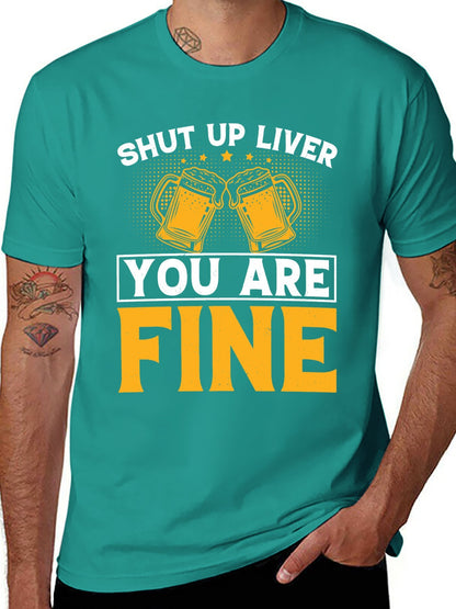 Unisex Cotton T-Shirt with Front Heat Transfer Printxb4v2e3oen2v