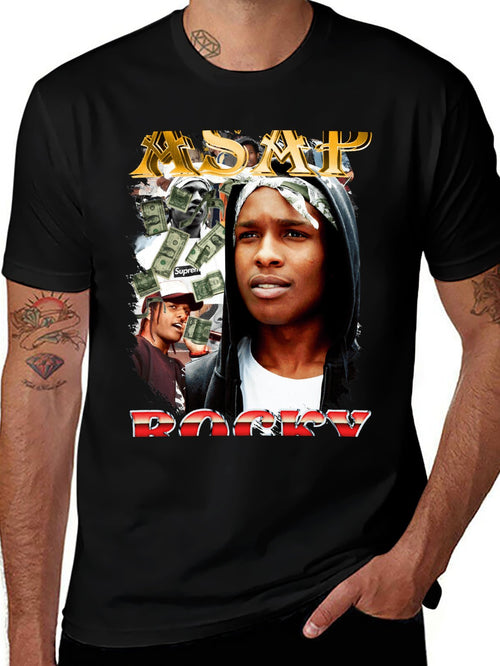 Music Unisex Cotton T-Shirt with Front Heat Transfer Print Xbb950yo42vp