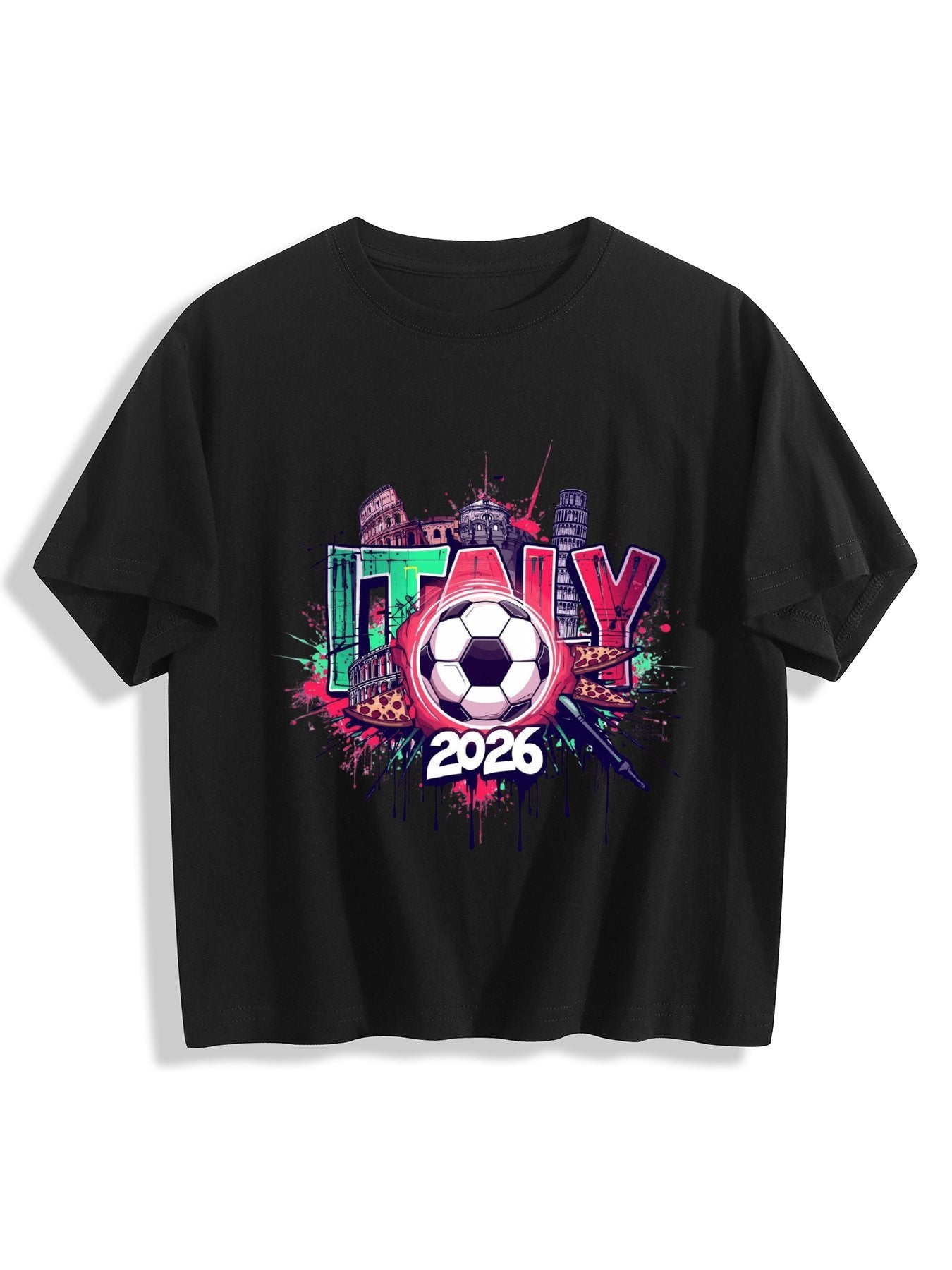 World Cup 2026 Women's Crop Top T-Shirt Italy