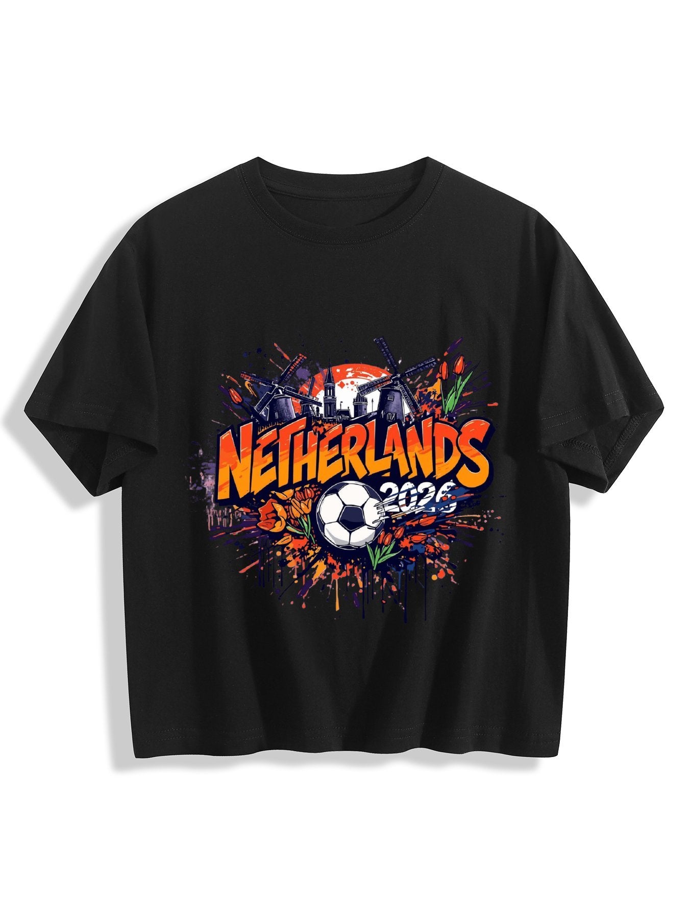 World Cup 2026 Women's Crop Top T-Shirt Netherlands