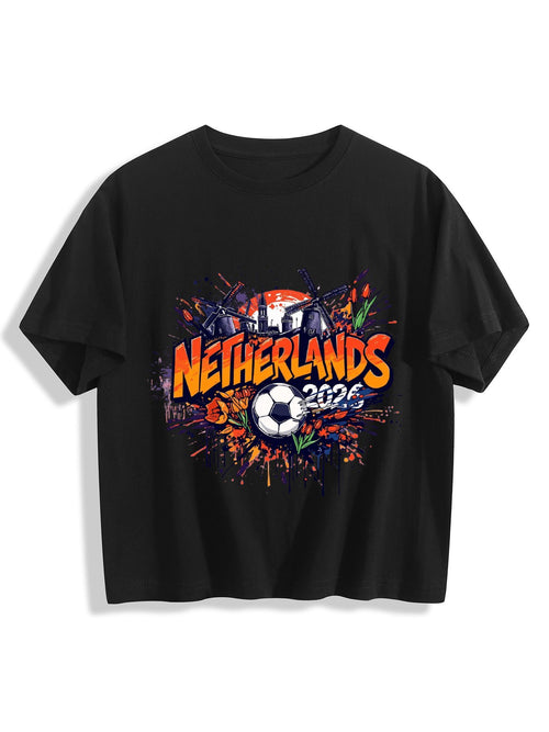 World Cup 2026 Women's Crop Top T-Shirt Netherlands
