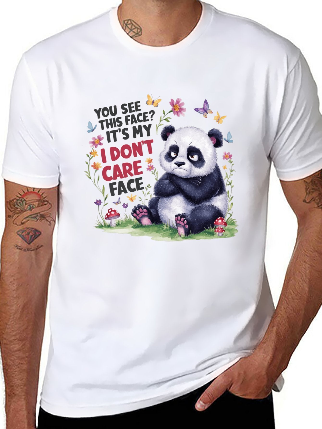 Funny Animals Unisex Cotton T-Shirt with Front Heat Transfer Print Xg2wdsr7c0y0