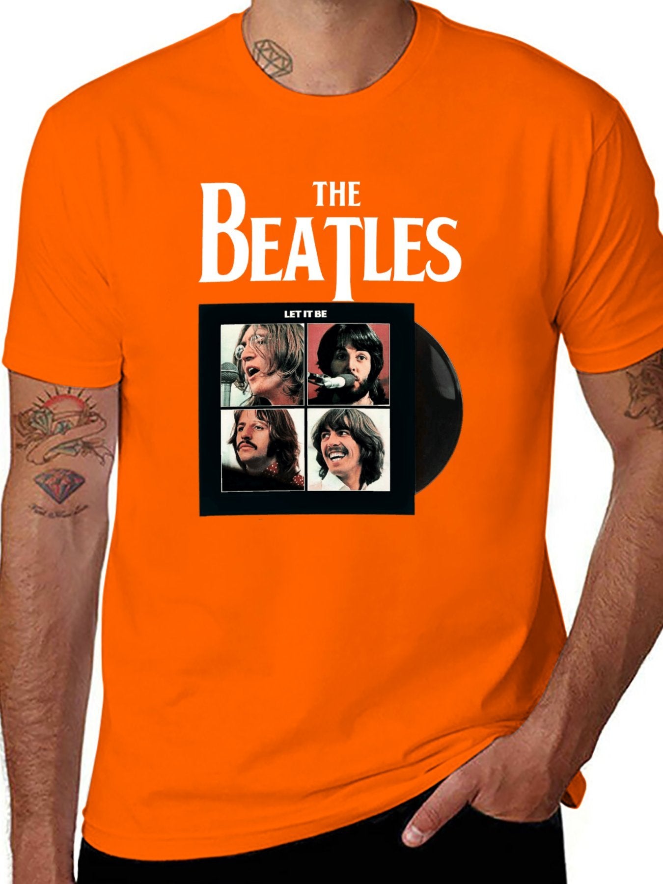 Music Unisex Cotton T-Shirt with Front Heat Transfer Print Xbb950j4vnug
