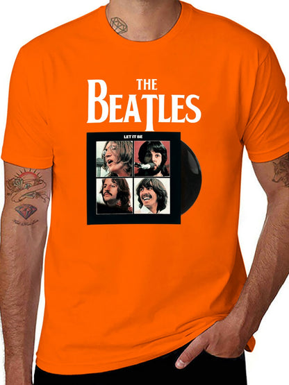 Music Unisex Cotton T-Shirt with Front Heat Transfer Print Xbb950j4vnug