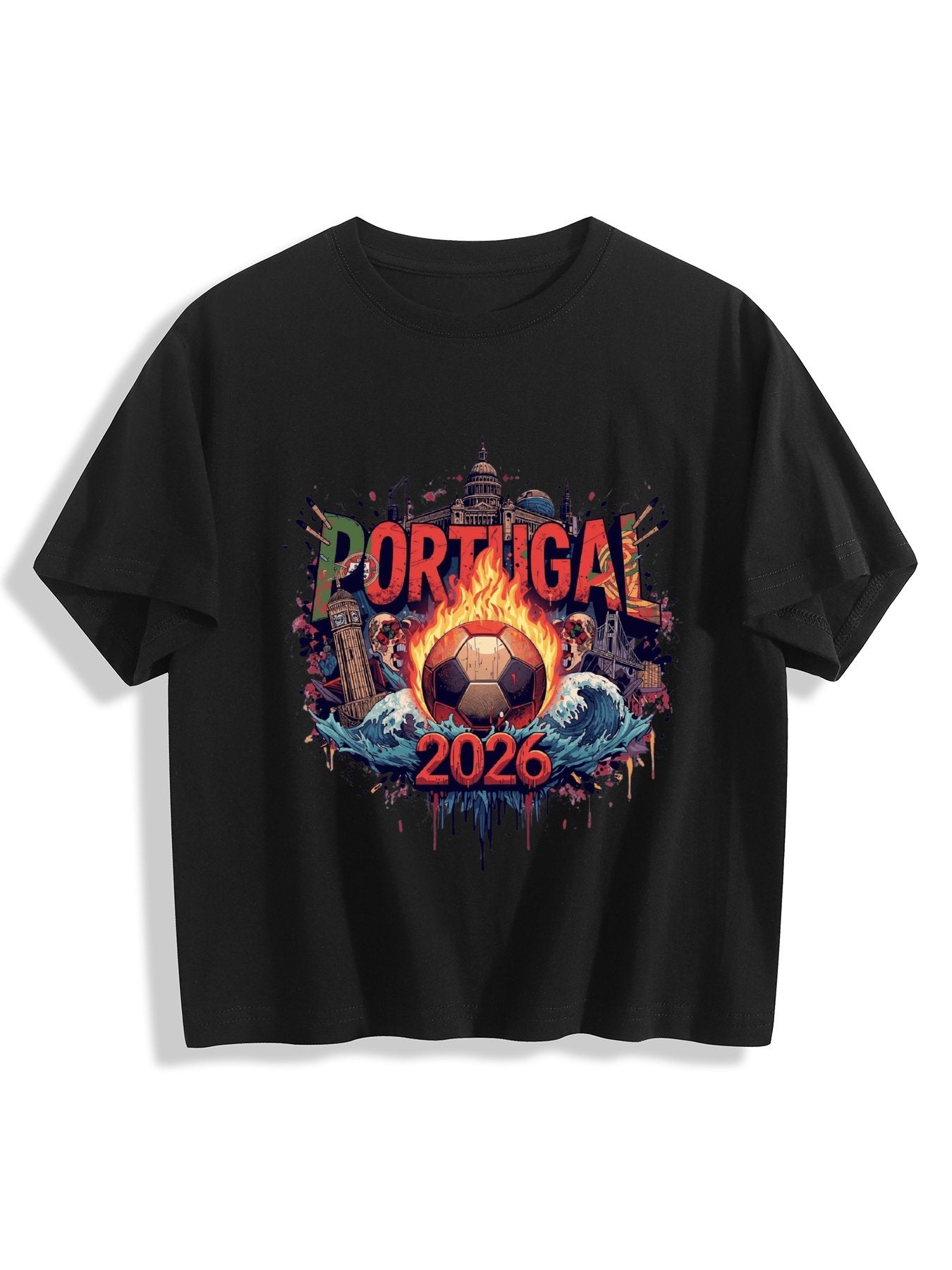 World Cup 2026 Women's Crop Top T-Shirt Portugal
