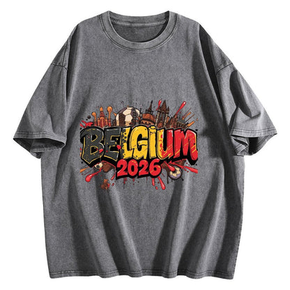 2026 World Cup Cotton T-Shirt Belgium