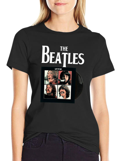 Music Unisex Cotton T-Shirt with Front Heat Transfer Print Xbb950j4vnug