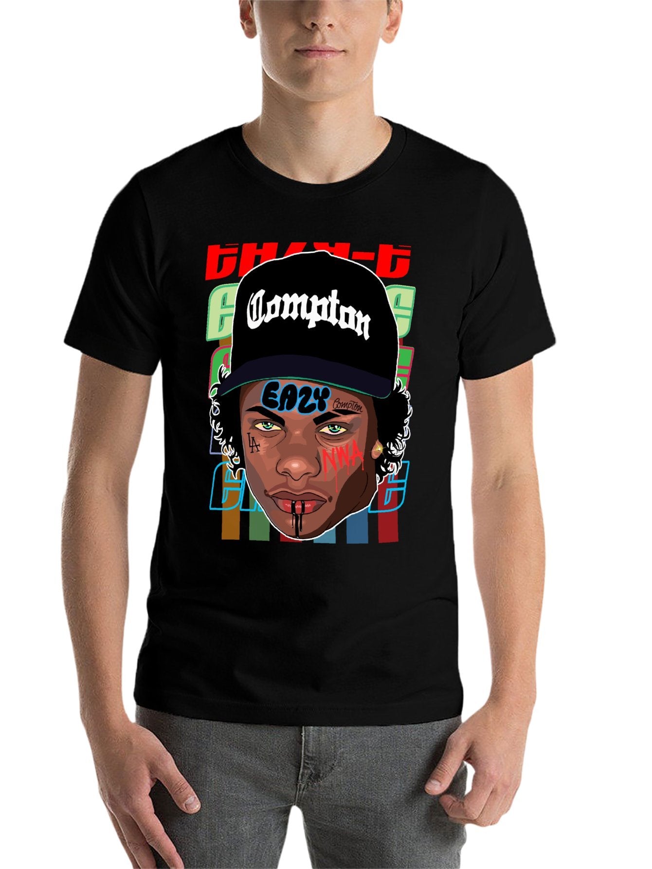 Music Unisex Cotton T-Shirt with Front Heat Transfer Print Xbbxy89f0w1x