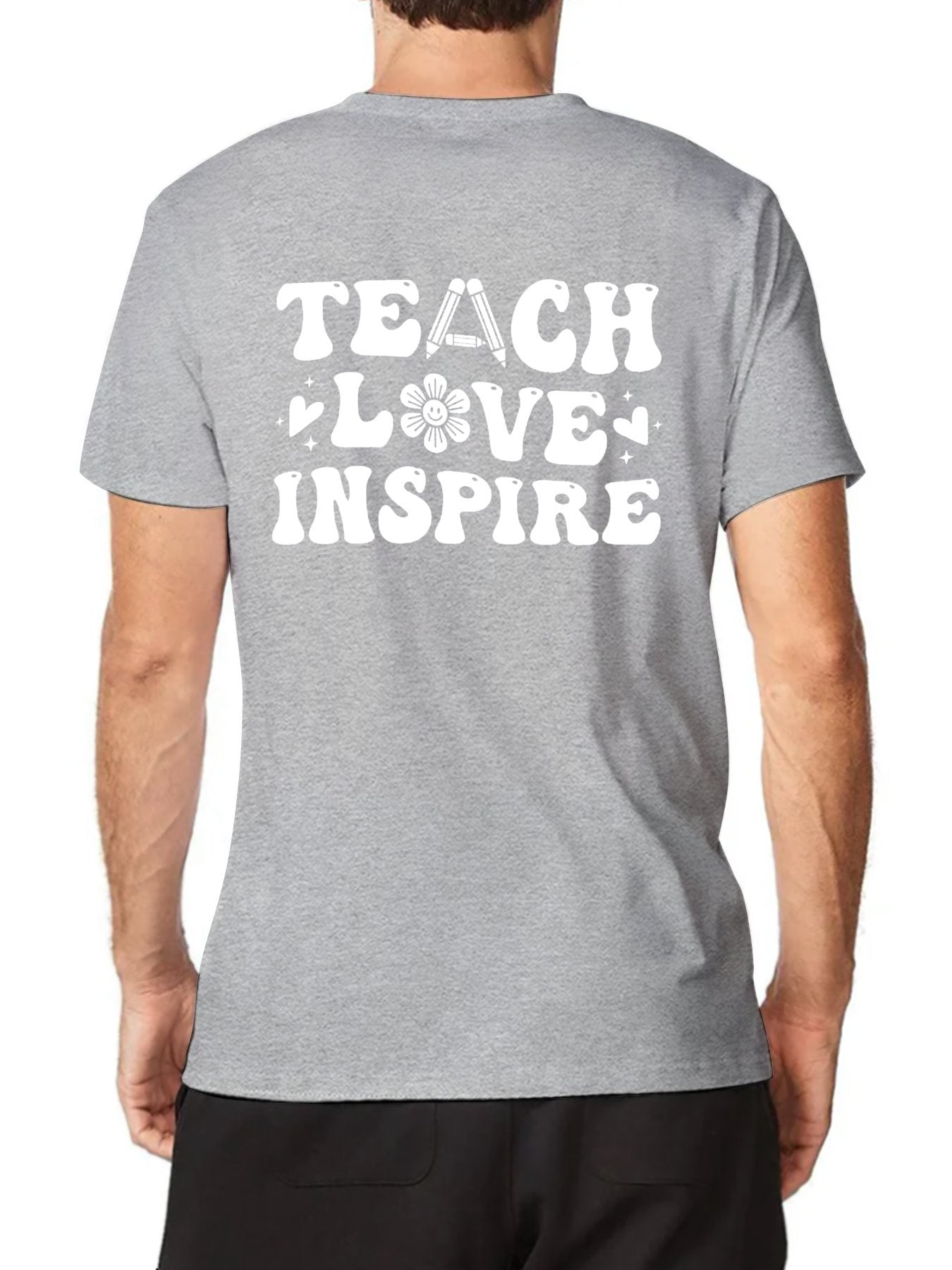 Unisex Cotton T-Shirt with Back Heat Transfer Printxb443d8z9zn0