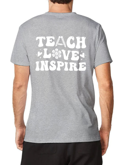 Unisex Cotton T-Shirt with Back Heat Transfer Printxb443d8z9zn0