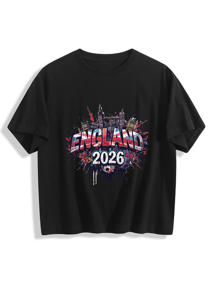 World Cup 2026 Women's Crop Top T-Shirt England