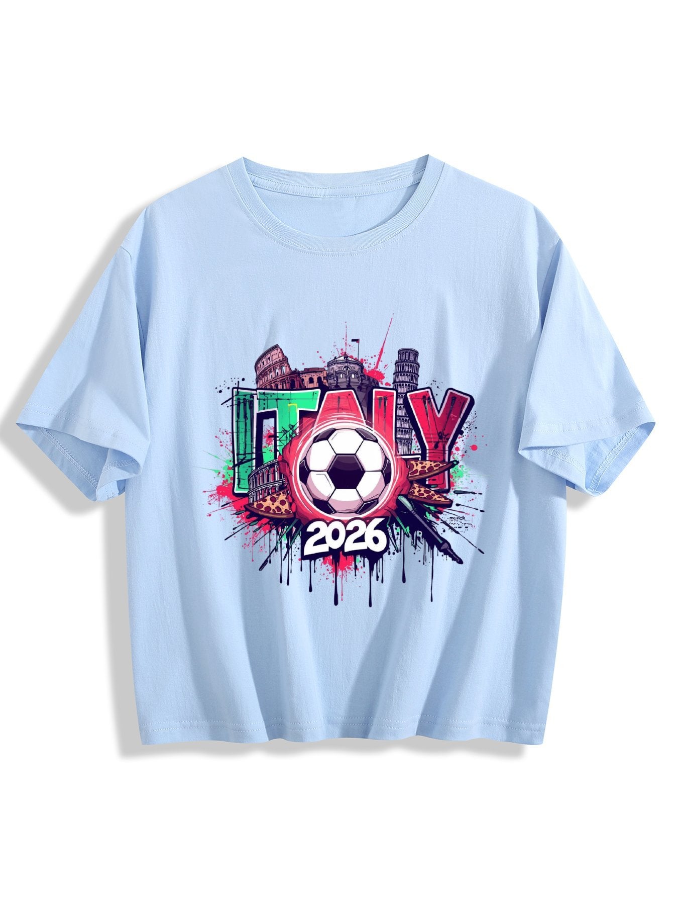 World Cup 2026 Women's Crop Top T-Shirt Italy
