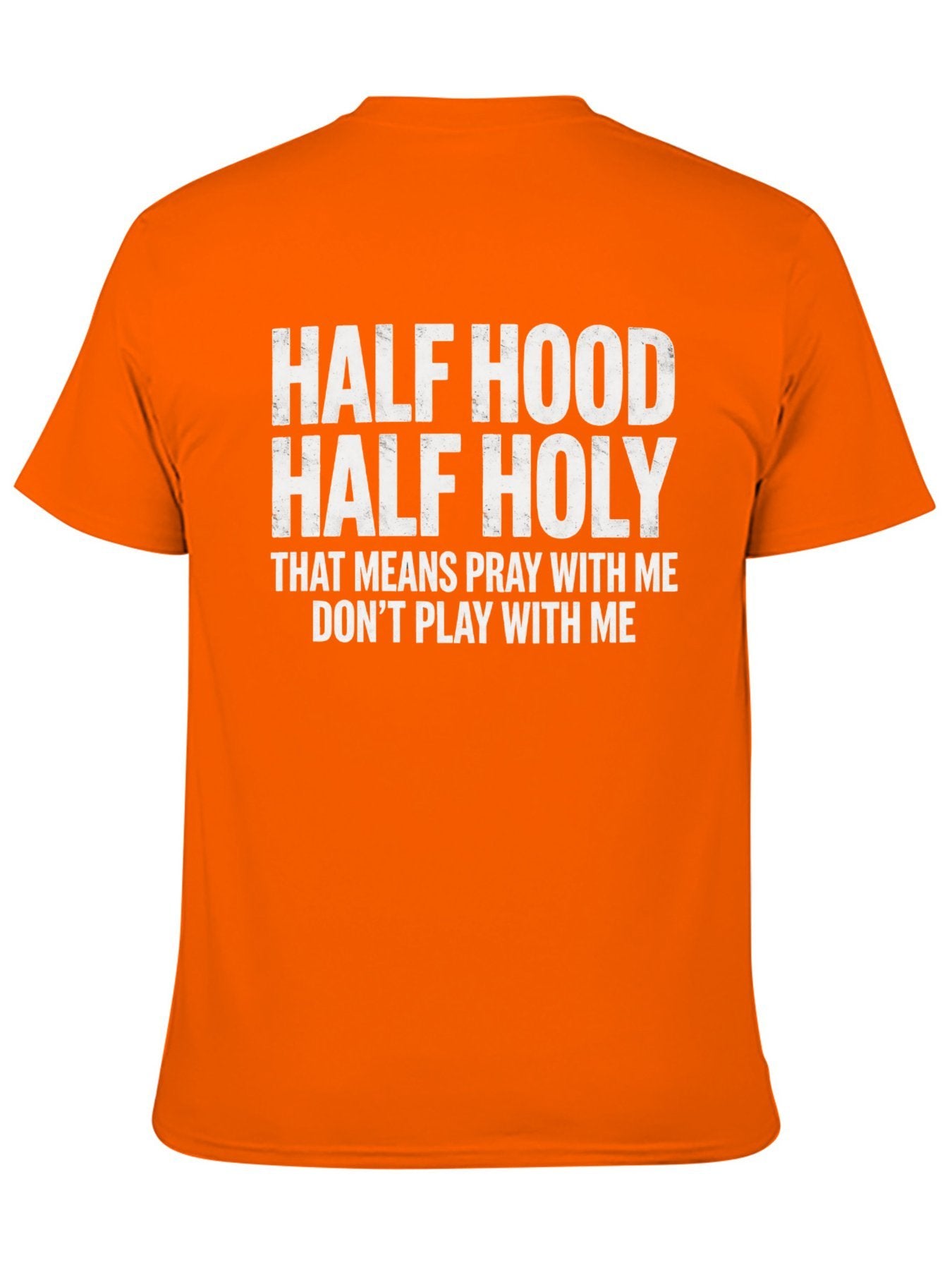 Unisex Cotton T-Shirt with Back Heat Transfer Printxgs959nxpfo6