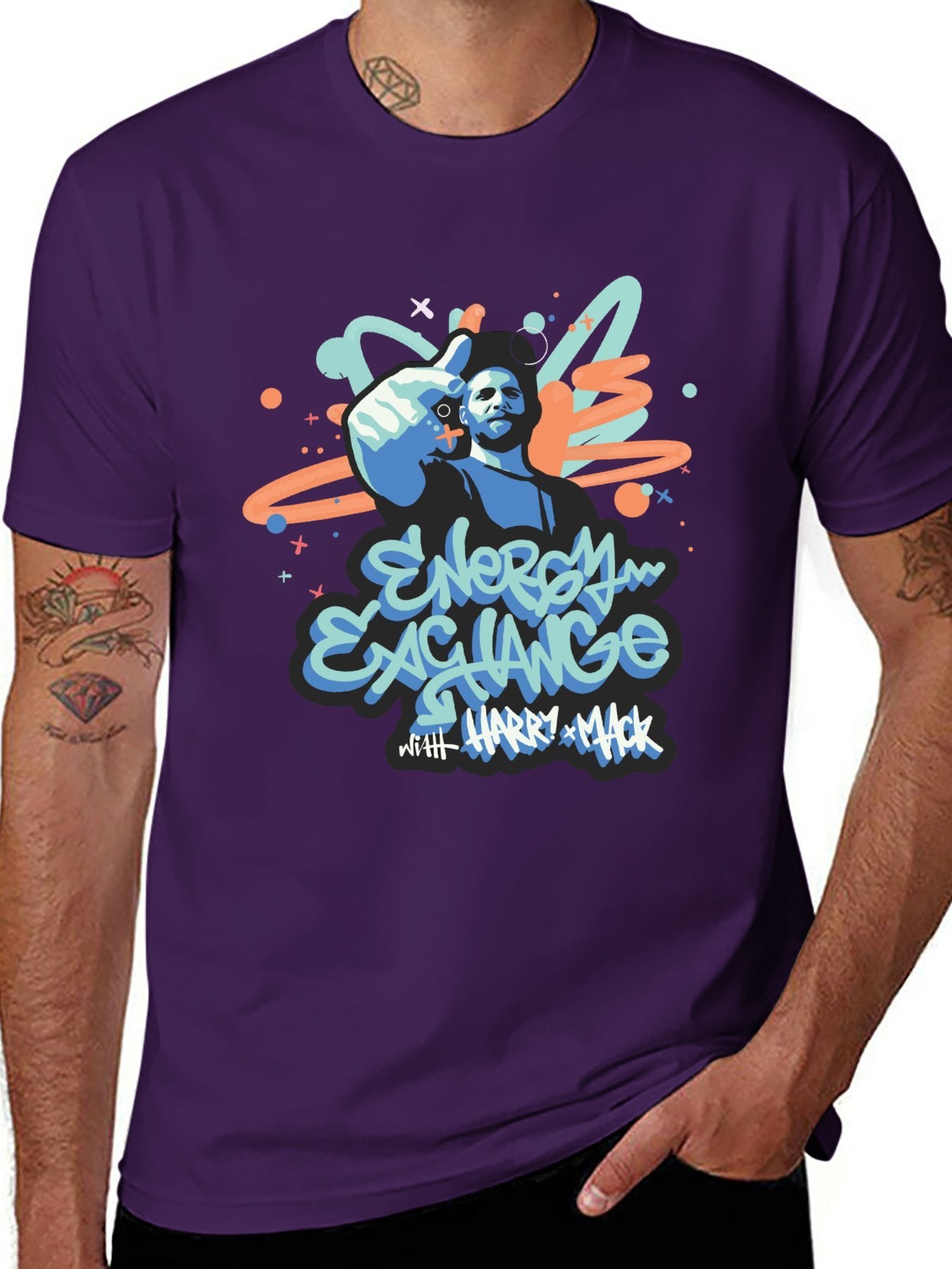 Music Unisex Cotton T-Shirt with Front Heat Transfer Print Xbbxy823oqtp