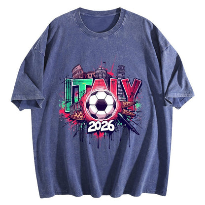 2026 World Cup Cotton T-Shirt Italy