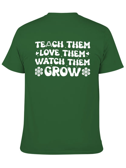 Unisex Cotton T-Shirt with Back Heat Transfer Printxb4432tecuqp