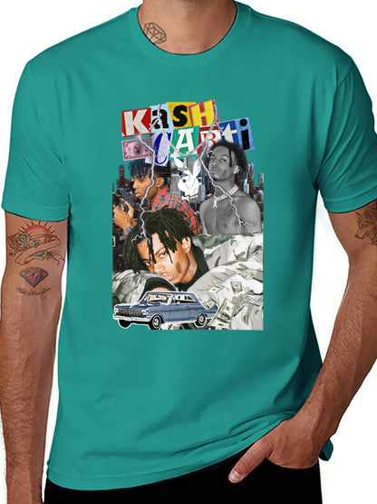 Music Unisex Cotton T-Shirt with Front Heat Transfer Print Xbbxo22yqsr1