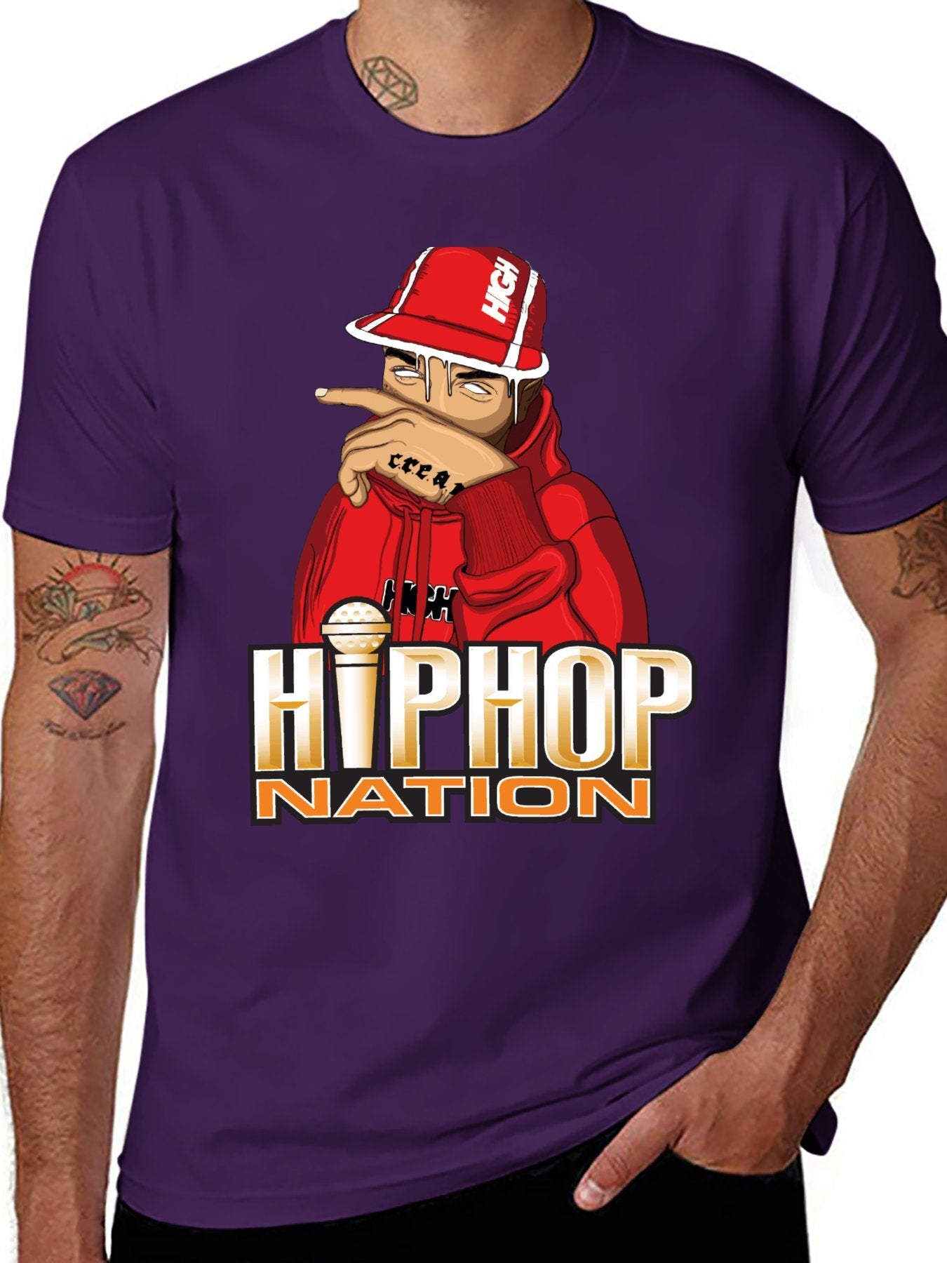 Music Unisex Cotton T-Shirt with Front Heat Transfer Print Xbbxy8xc629k