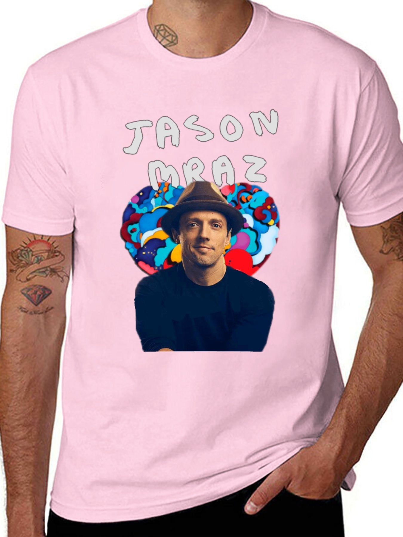 Music Unisex Cotton T-Shirt with Front Heat Transfer Print Xbbxosuzexyv