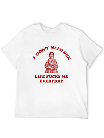 Unisex Cotton T-Shirt with Front Heat Transfer Printxg2kfceozc6q