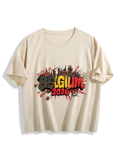 World Cup 2026 Women's Crop Top T-Shirt Belgium
