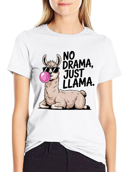 Funny Animals Unisex Cotton T-Shirt with Front Heat Transfer Print Xg2wd2qm6jrx