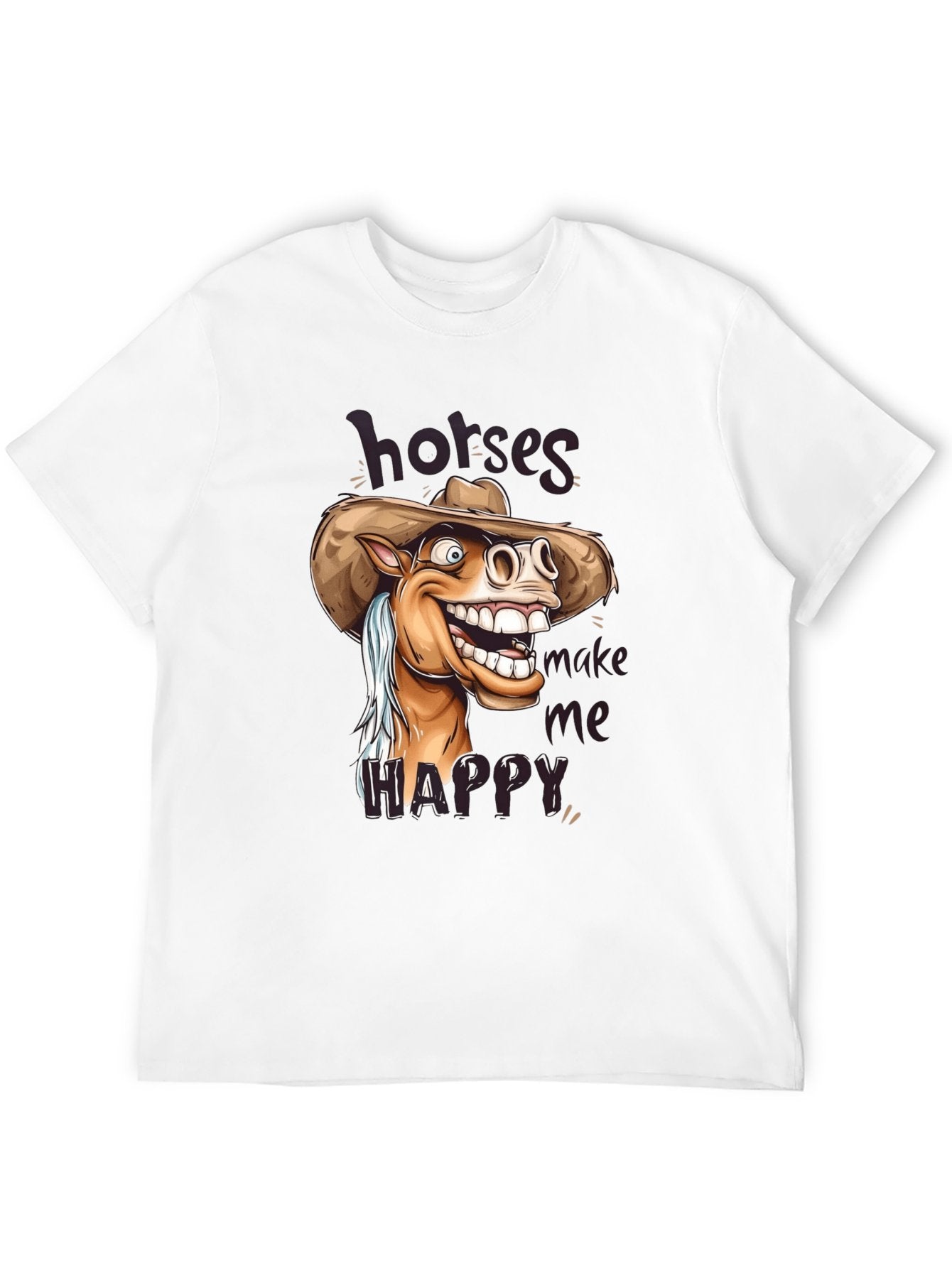 Funny Animals Unisex Cotton T-Shirt with Front Heat Transfer Print Xg2wd2lpy0g1