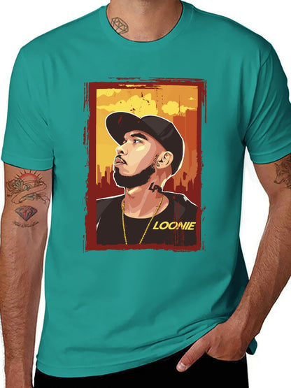 Music Unisex Cotton T-Shirt with Front Heat Transfer Print Xbbxy2mtjzbc