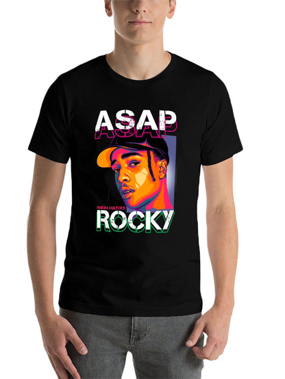 Music Unisex Cotton T-Shirt with Front Heat Transfer Print Xbbxy8mo935v