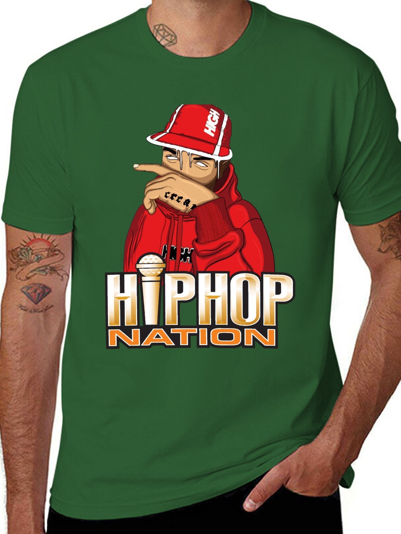 Music Unisex Cotton T-Shirt with Front Heat Transfer Print Xbbxy8xc629k