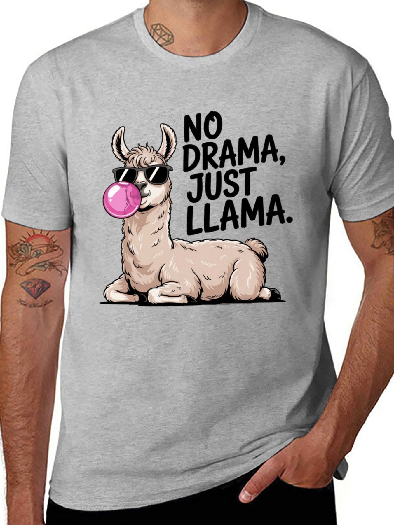 Funny Animals Unisex Cotton T-Shirt with Front Heat Transfer Print Xg2wd2qm6jrx