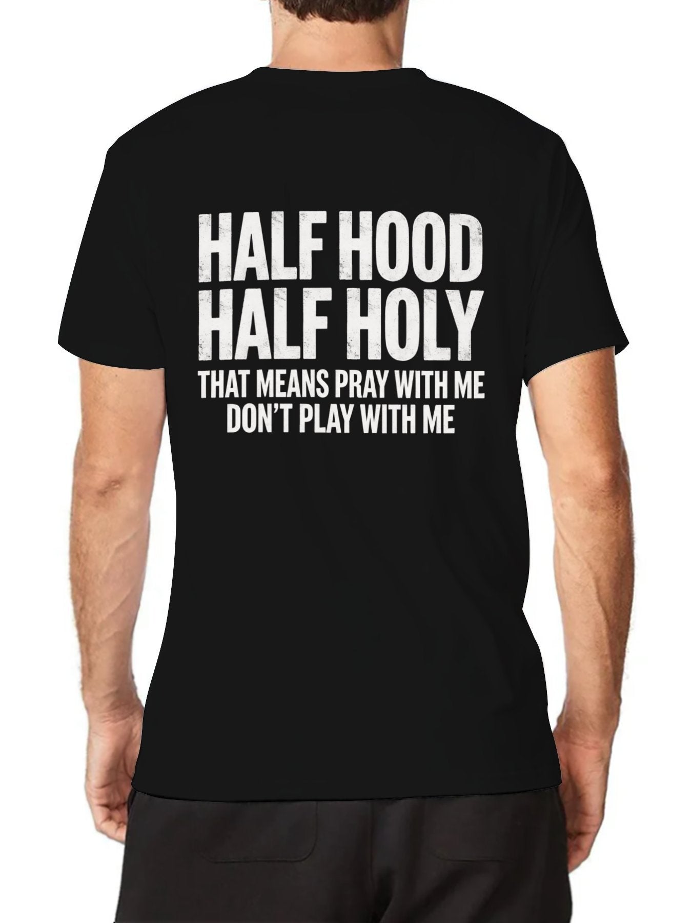 Unisex Cotton T-Shirt with Back Heat Transfer Printxgs959nxpfo6