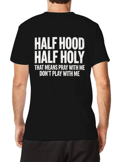Unisex Cotton T-Shirt with Back Heat Transfer Printxgs959nxpfo6