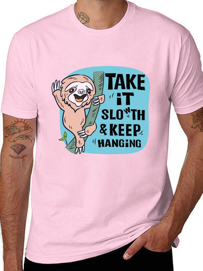 Funny Animals Unisex Cotton T-Shirt with Front Heat Transfer Print Xg2wdd3dtmrg