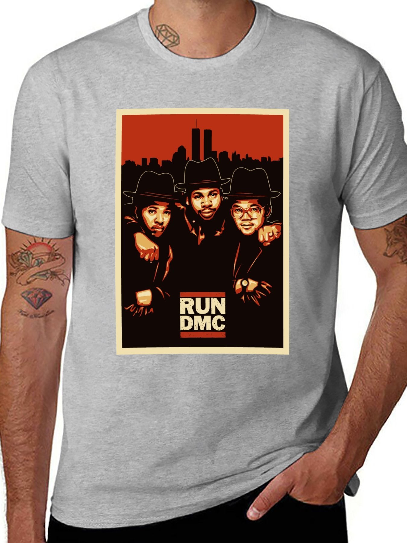 Music Unisex Cotton T-Shirt with Front Heat Transfer Print Xbbxy8v642mx