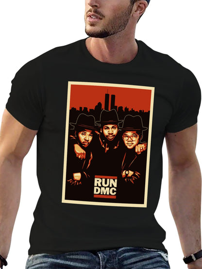 Music Unisex Cotton T-Shirt with Front Heat Transfer Print Xbbxy8v642mx