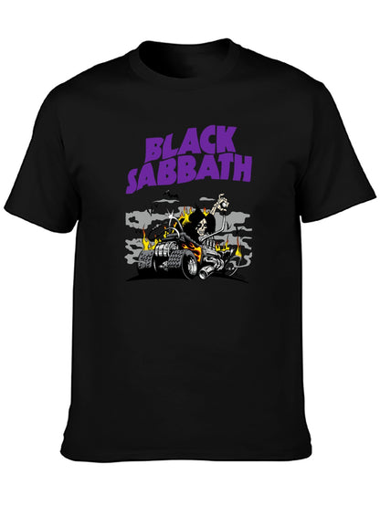 Music Unisex Cotton T-Shirt with Front Heat Transfer Print Xbbxos45uywd