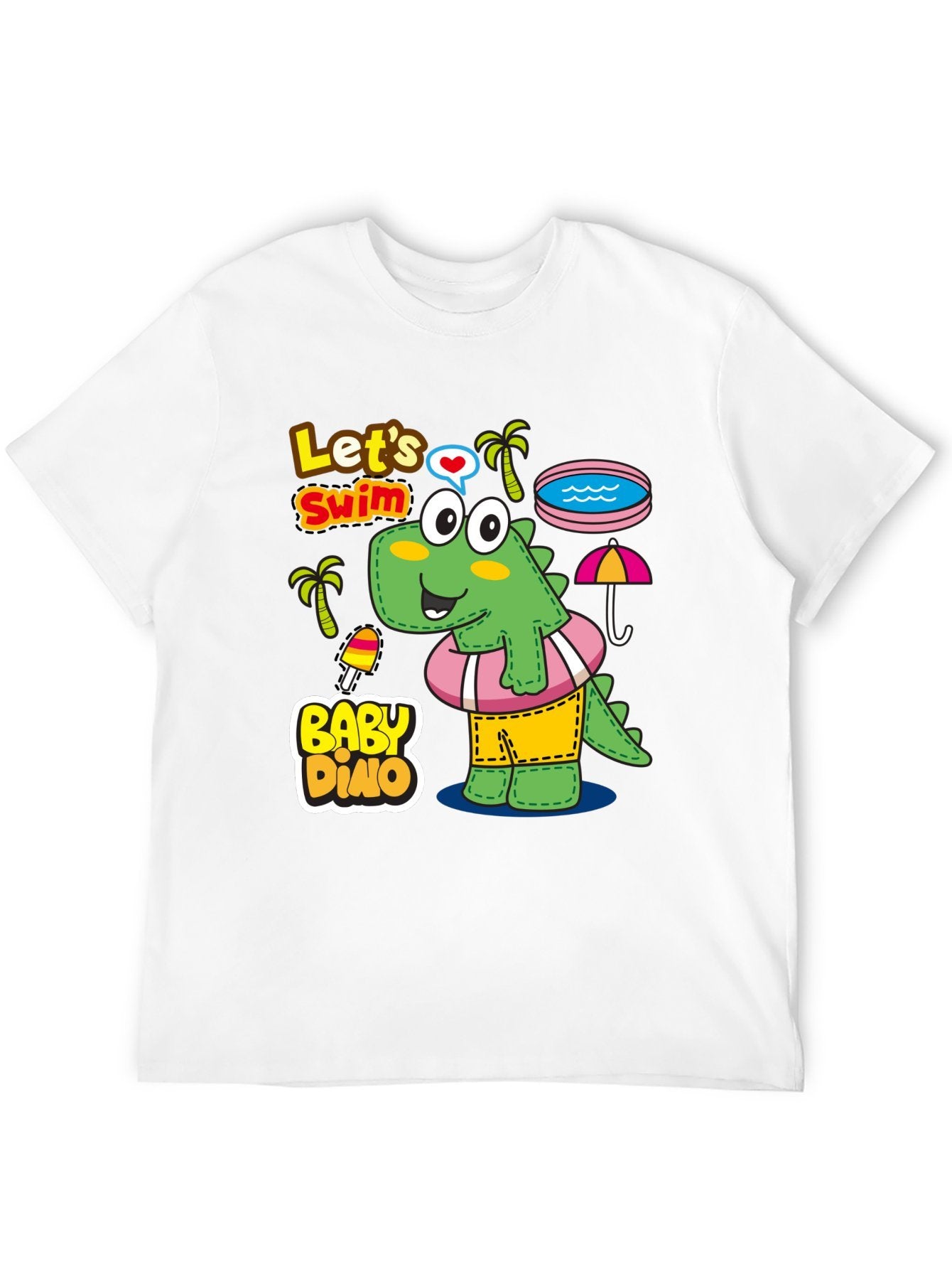Funny Animals Unisex Cotton T-Shirt with Front Heat Transfer Print Xg2wdsblkl61